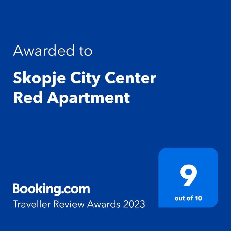 Skopje City Center Red Apartment Luaran gambar